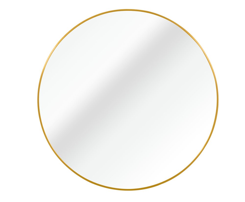 16" Black Aluminum Round Framed Bathroom Vanity Mirror