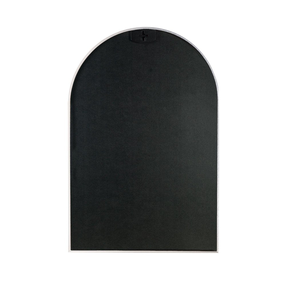 32" Black Aluminum Arch Framed Bathroom Vanity Mirror