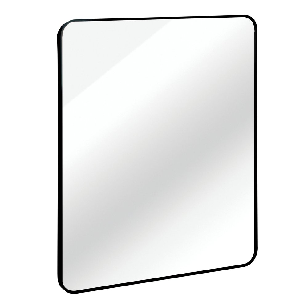 36" Black Aluminum Framed Bathroom Vanity Mirror