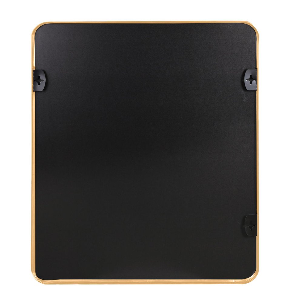 36" Black Aluminum Framed Bathroom Vanity Mirror