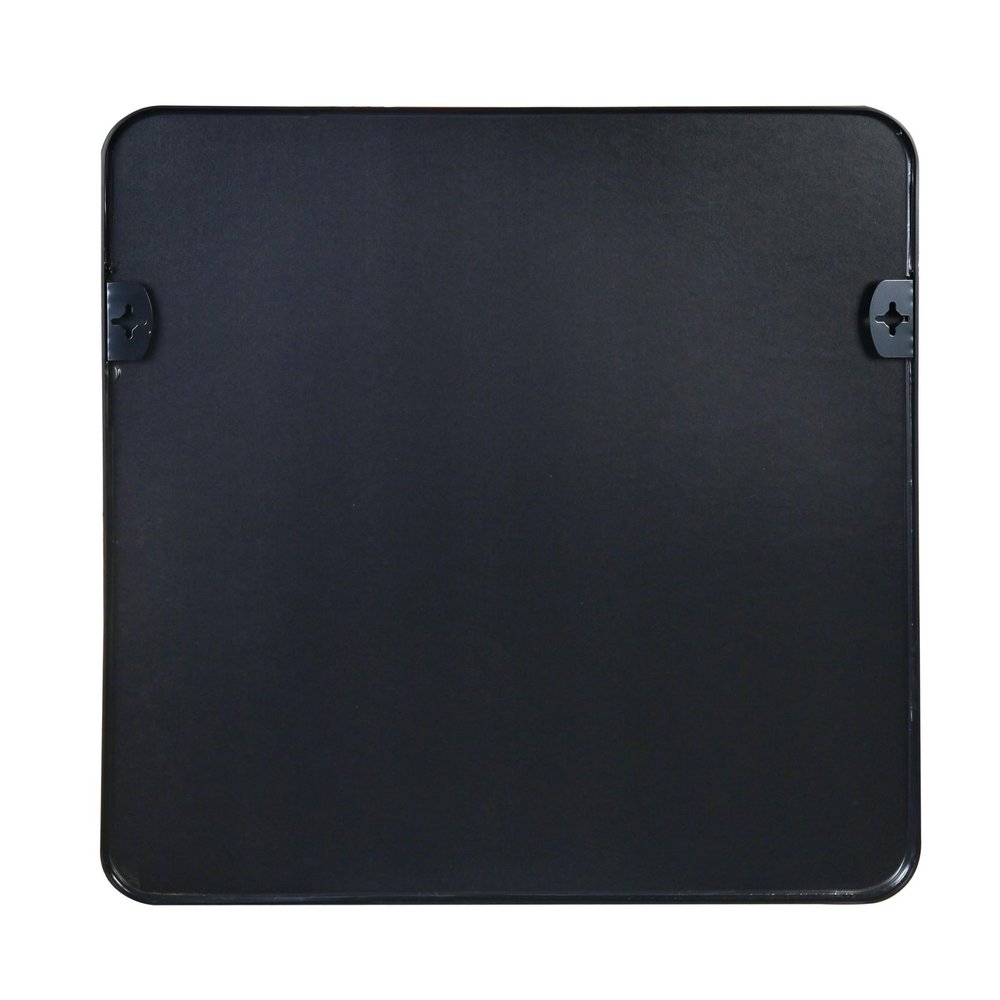 36" Black Aluminum Square Framed Bathroom Vanity Mirror