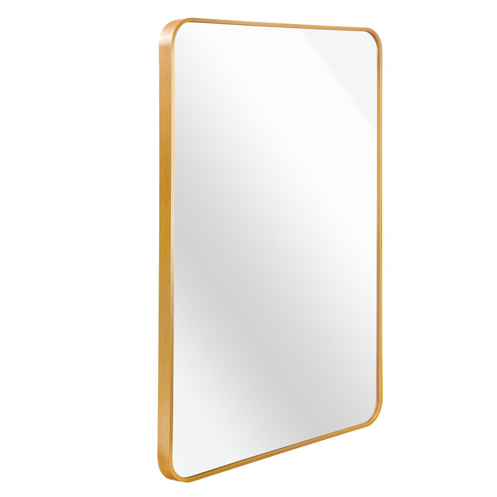 40" Silver Aluminum Framed Bathroom Vanity Mirror