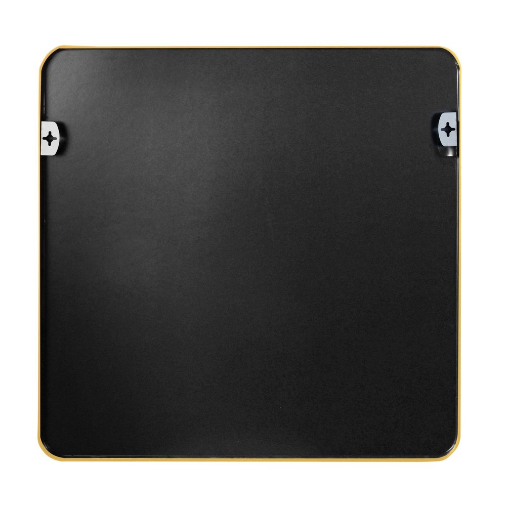 30" Black Aluminum Square Framed Bathroom Vanity Mirror