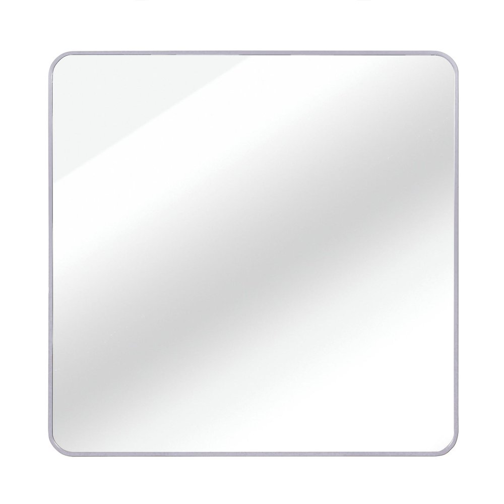30" Black Aluminum Square Framed Bathroom Vanity Mirror