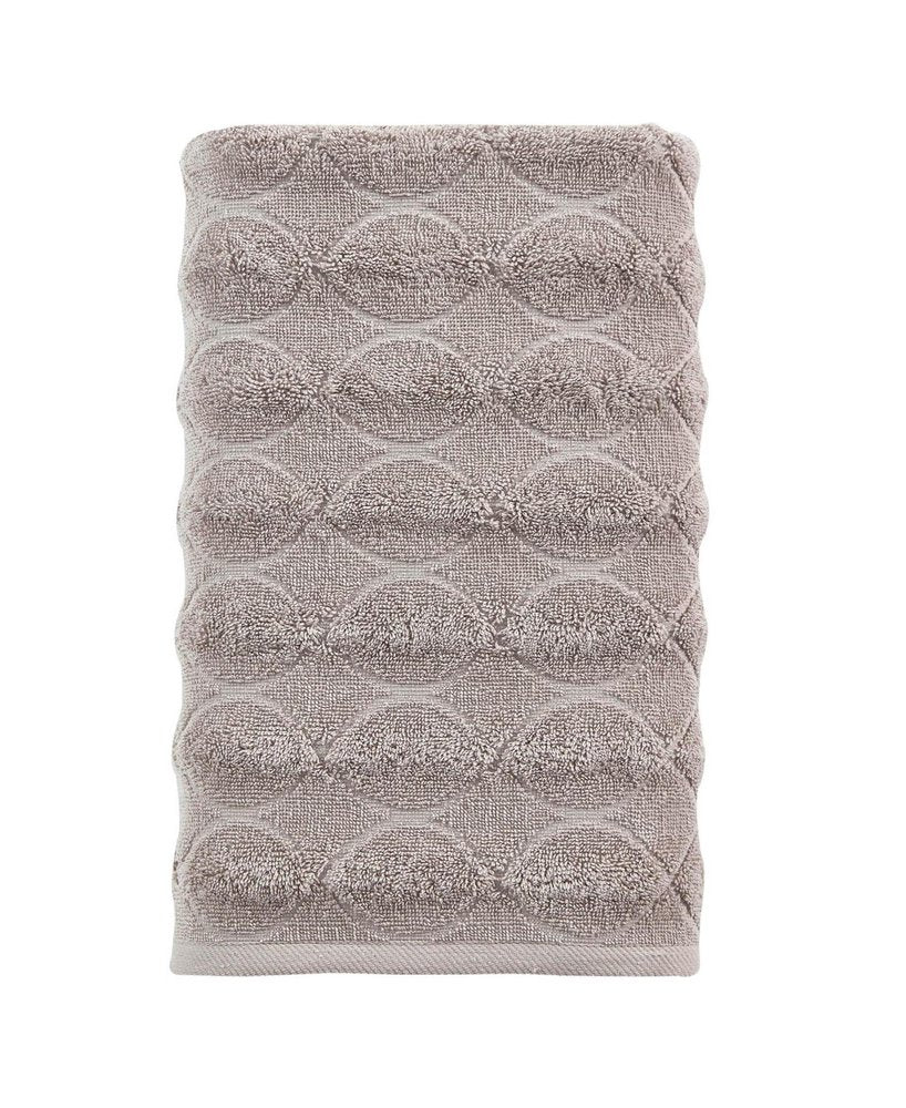 White Jacquard Turkish Cotton 27" X 54" Bath Towel