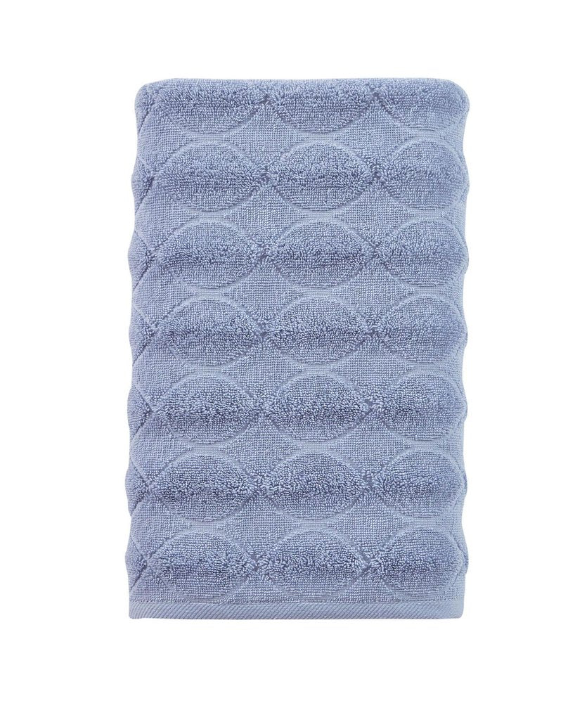 White Jacquard Turkish Cotton 27" X 54" Bath Towel