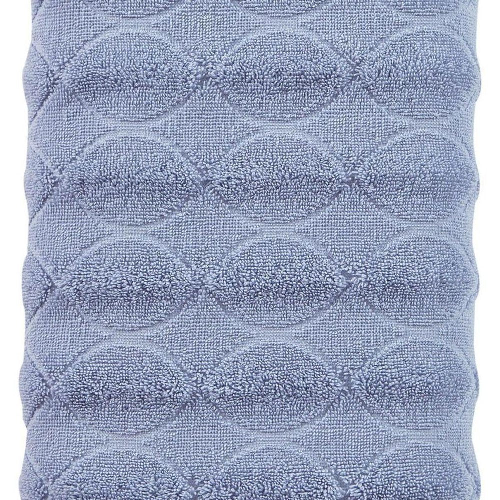 White Jacquard Turkish Cotton 27" X 54" Bath Towel