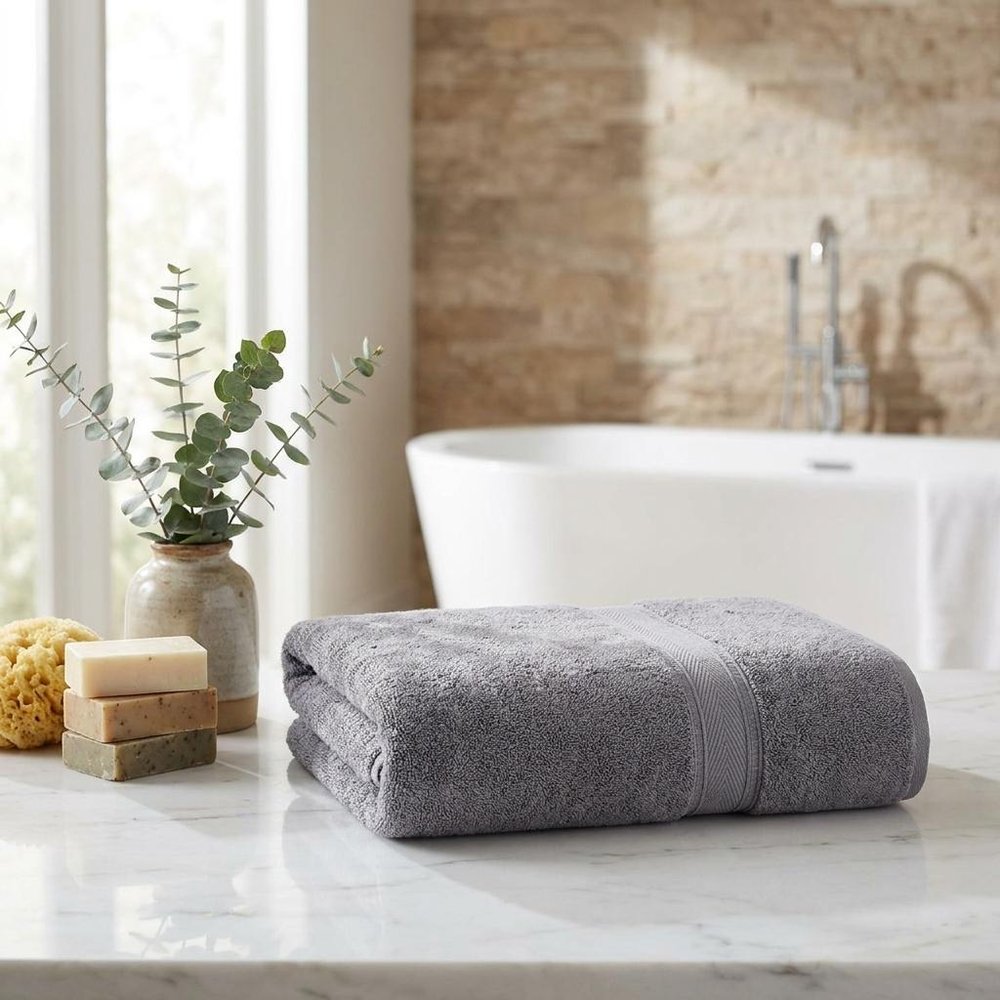 White Turkish Cotton 27" X 54" Bath Towel