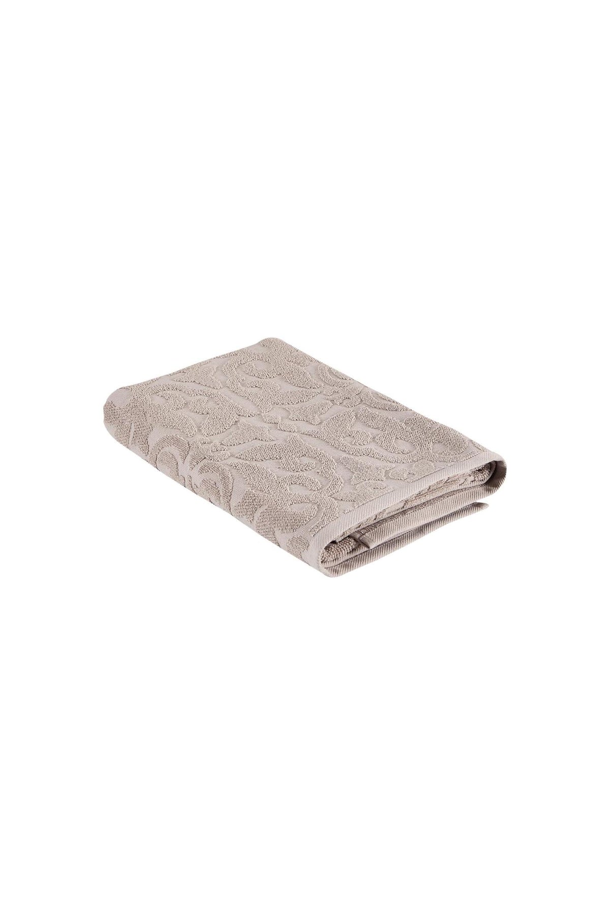 Light Brown Turkish Cotton 27" X 54" Damask Bath Towel