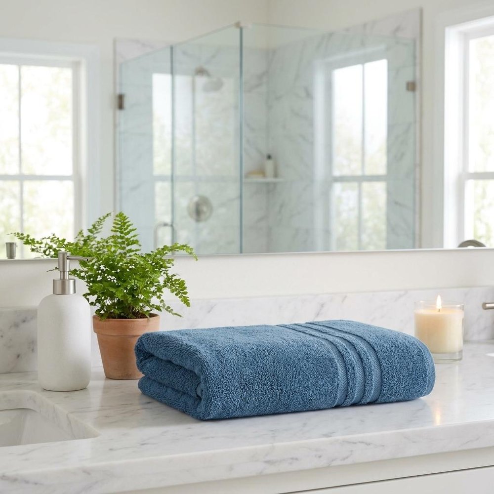 White Turkish Cotton 27" X 54" Bath Towel