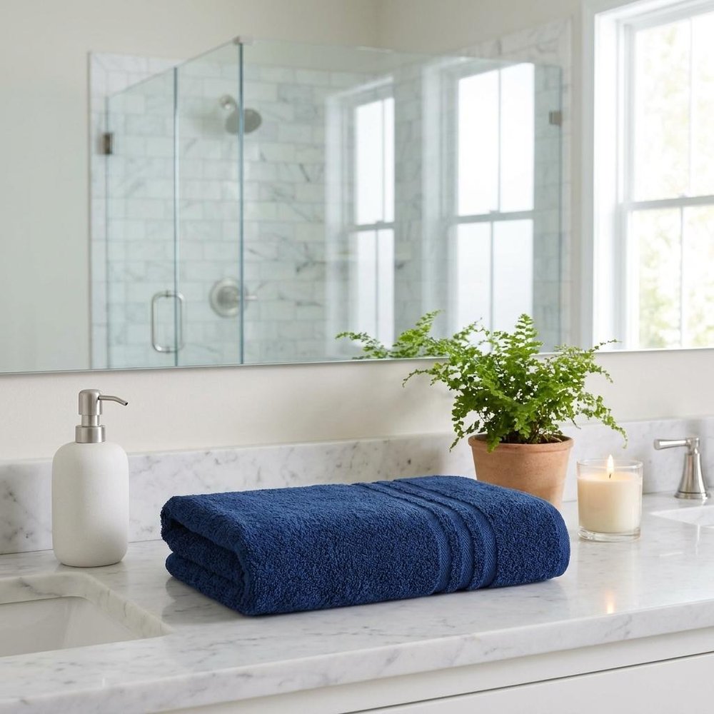 White Turkish Cotton 27" X 54" Bath Towel