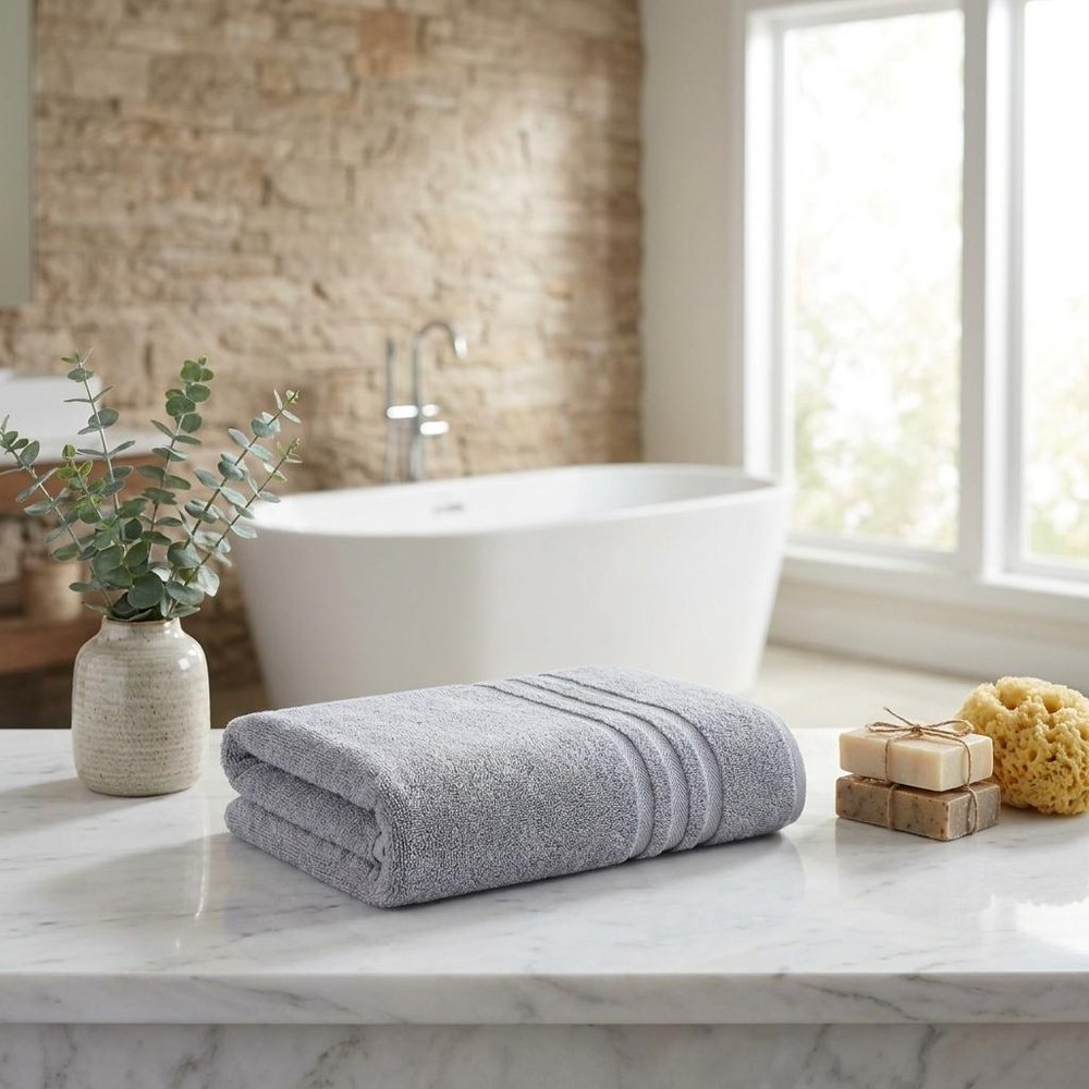 White Turkish Cotton 27" X 54" Bath Towel