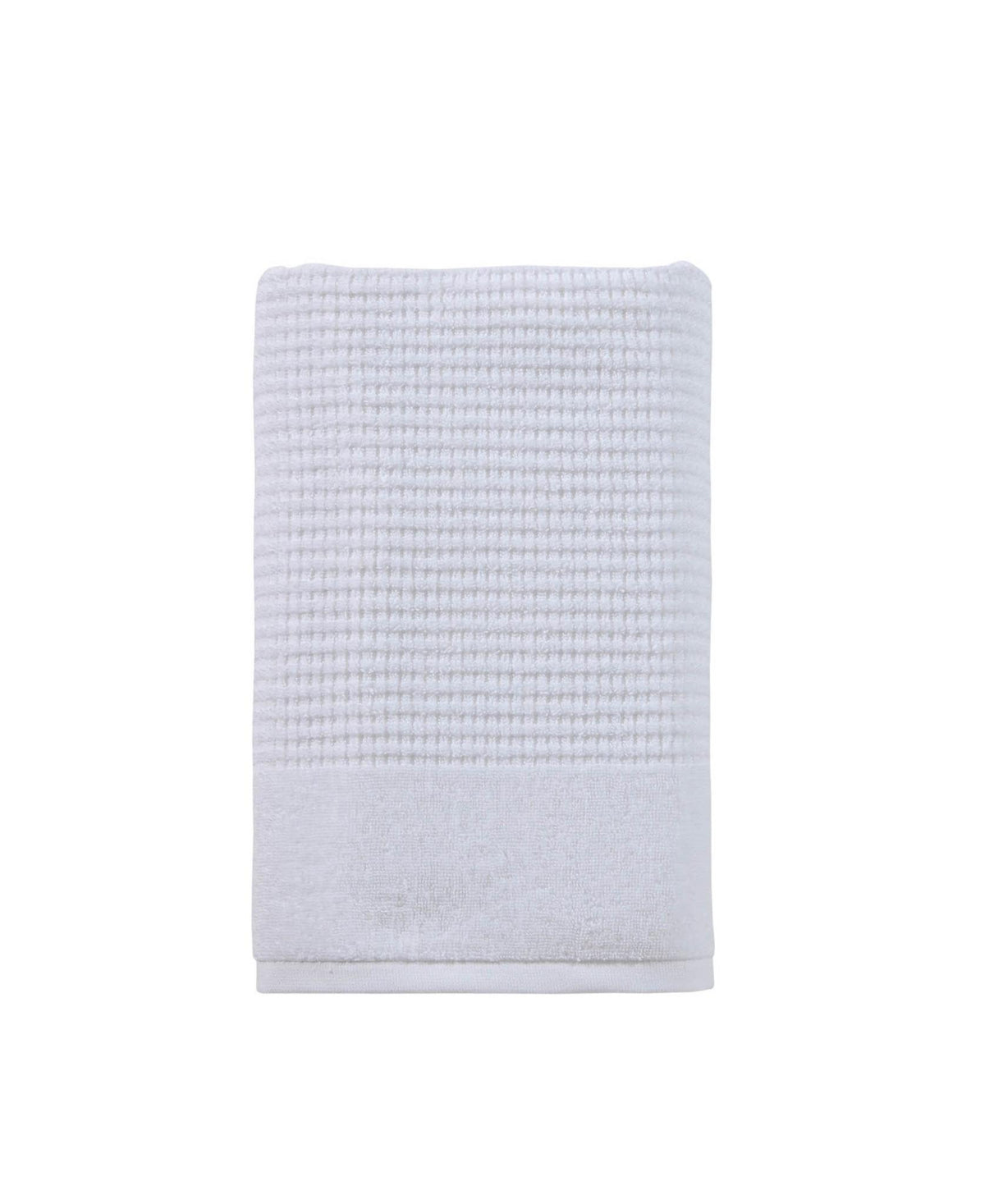 White Turkish Cotton 27" X 54" Checkered Bath Towel