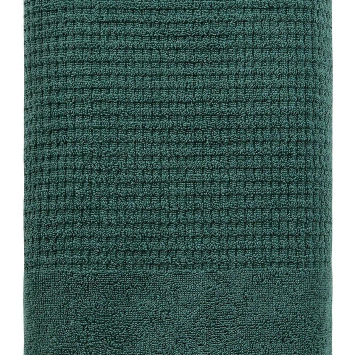 Green Turkish Cotton 27" X 54" Checkered Bath Towel