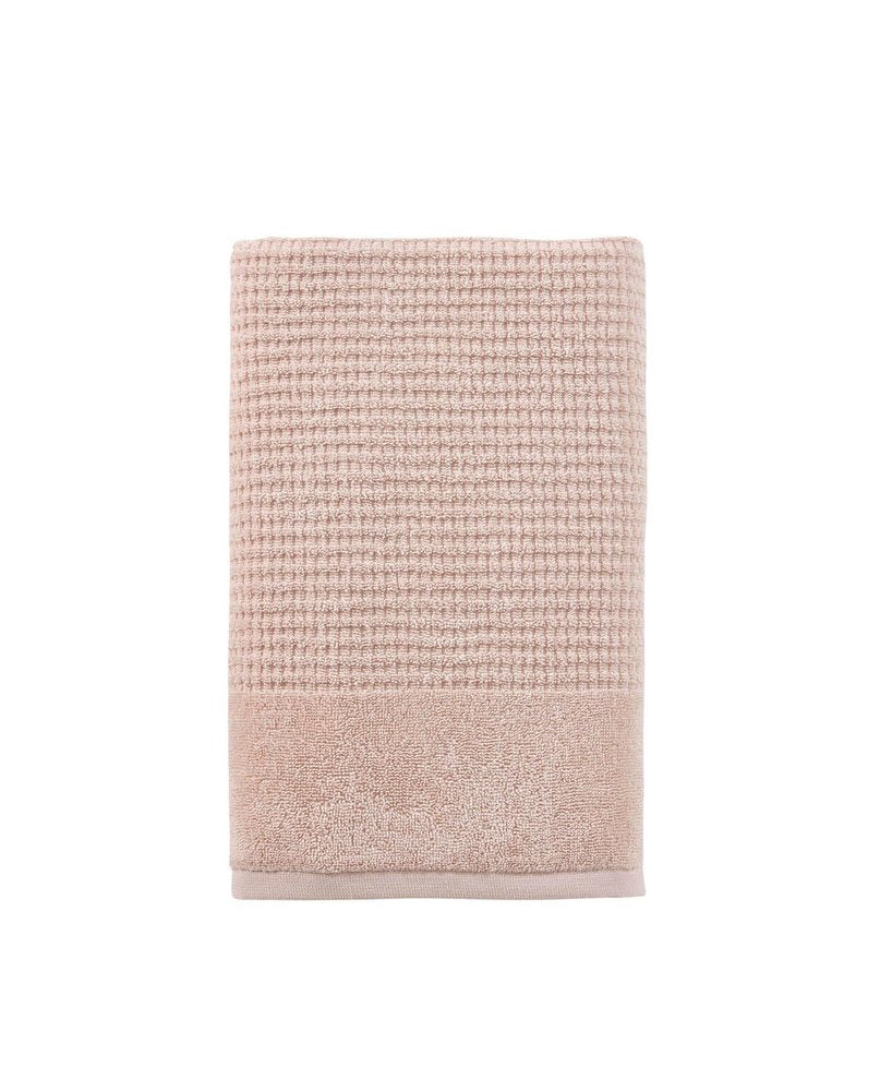 White Turkish Cotton 27" X 54" Checkered Bath Towel