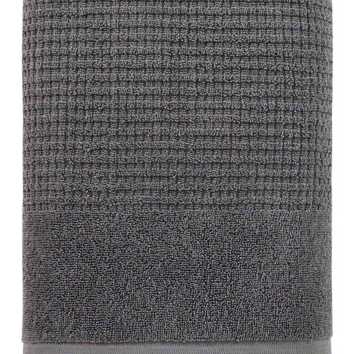 Dark Gray Turkish Cotton 27" X 54" Checkered Bath Towel