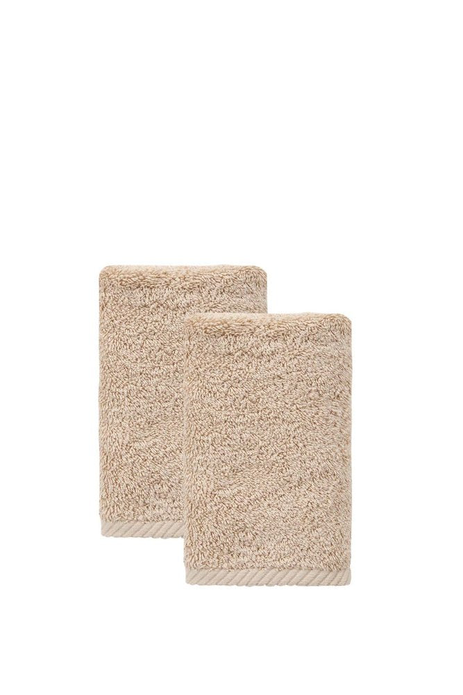 Set of Two White Turkish Cotton 16" X 30" Hand Towels
