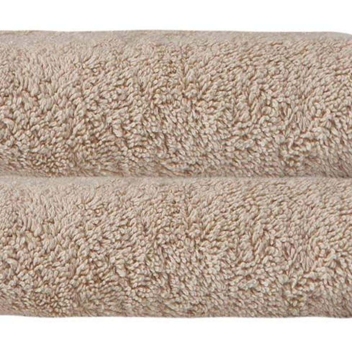 Set of Two Beige Turkish Cotton 16" X 30" Hand Towels