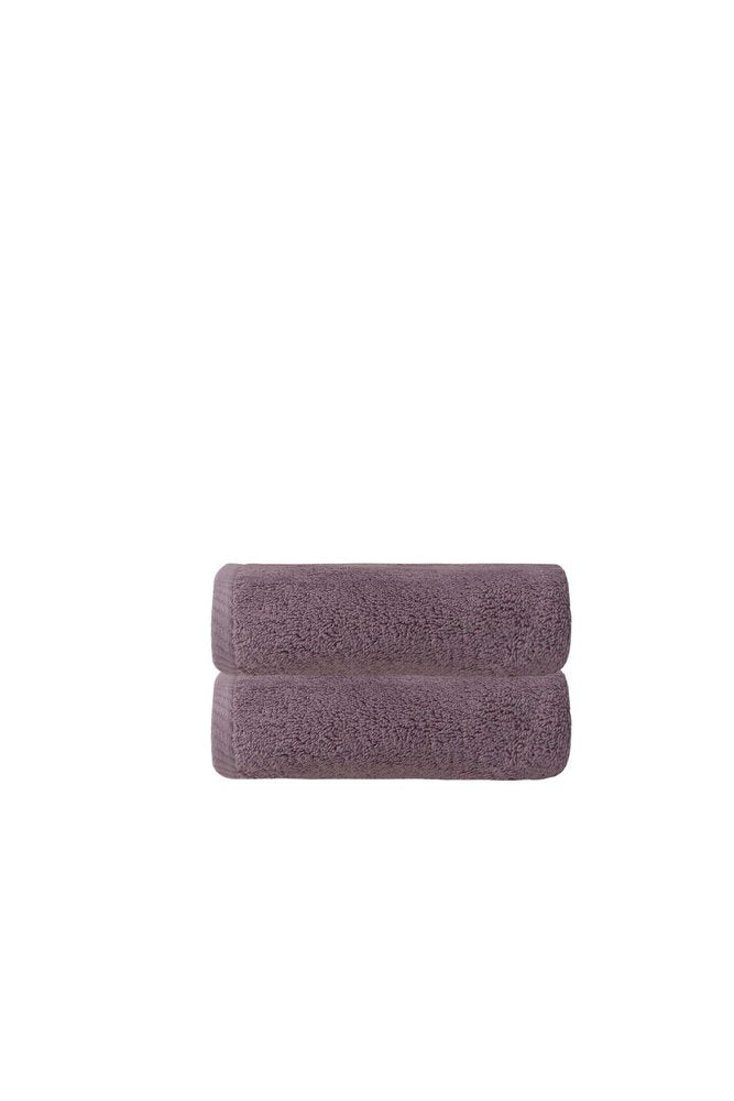 Set of Two White Turkish Cotton 16" X 30" Hand Towels