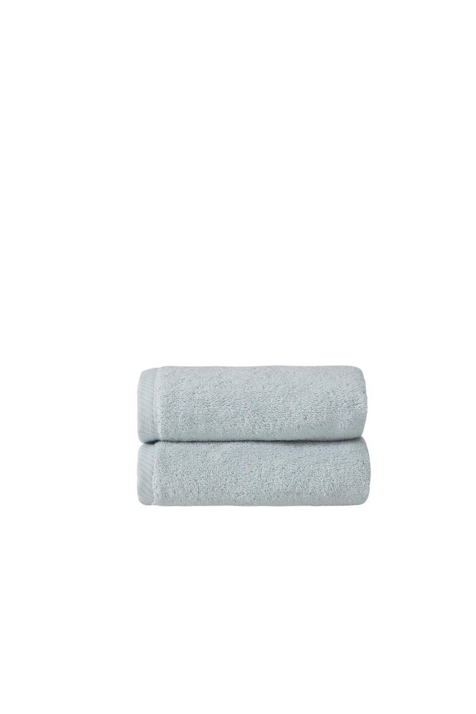 Set of Two White Turkish Cotton 16" X 30" Hand Towels