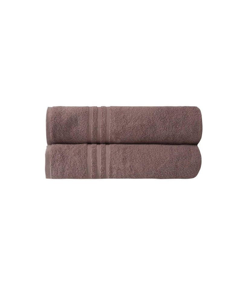 Set of Two White Turkish Cotton 35" X 66" Bath Sheet