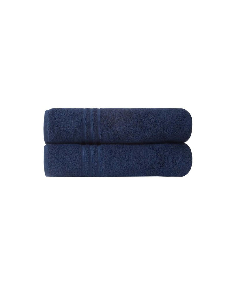 Set of Two White Turkish Cotton 35" X 66" Bath Sheet