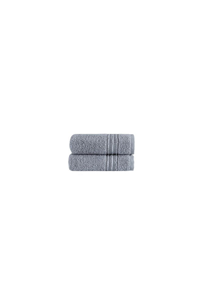 Set of Two Light Brown Turkish Cotton 16" X 30" Hand Towels