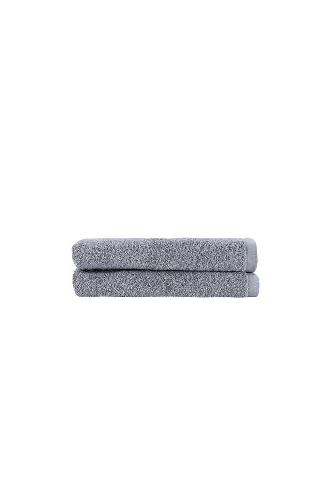 Set of Two White Turkish Cotton 27" X 54" Bath Towels