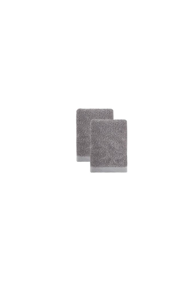 Set of Two White Turkish Cotton 16" X 30" Hand Towels