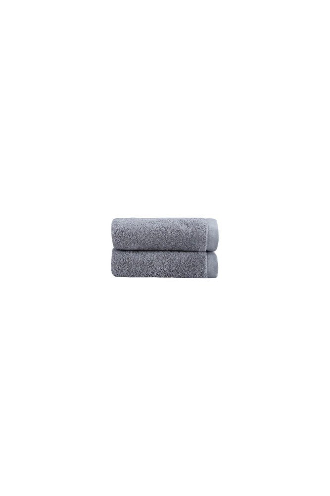 Set of Two White Turkish Cotton 16" X 30" Hand Towels