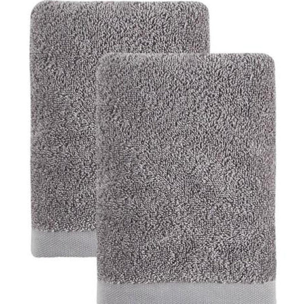 Set of Two White Turkish Cotton 16" X 30" Hand Towels
