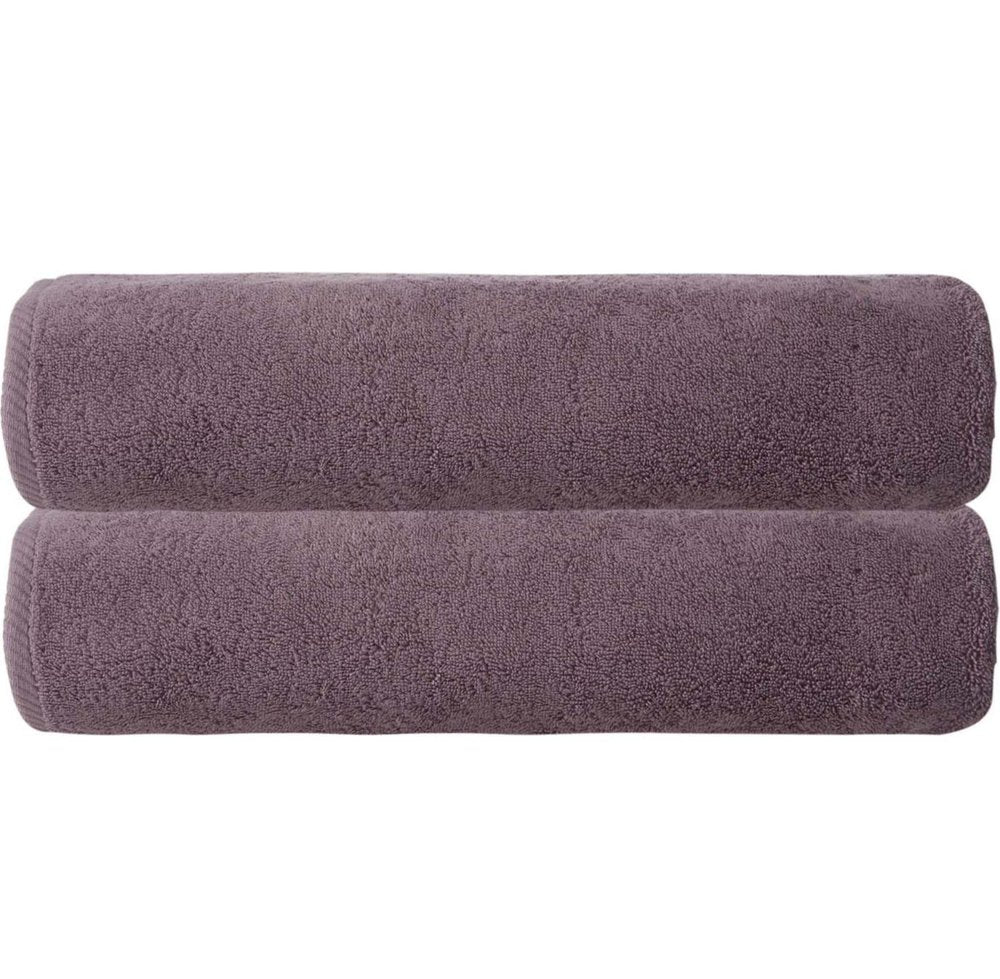 Set of Two White Turkish Cotton 40" X 70" Bath Sheet