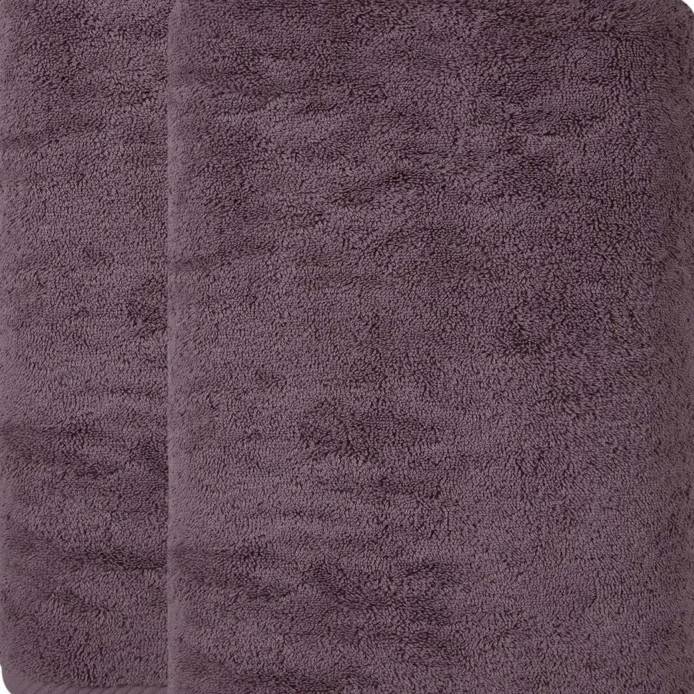 Set of Two White Turkish Cotton 27" X 54" Bath Towels