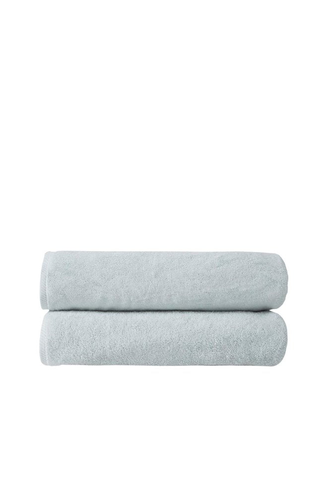 Set of Two White Turkish Cotton 40" X 70" Bath Sheet