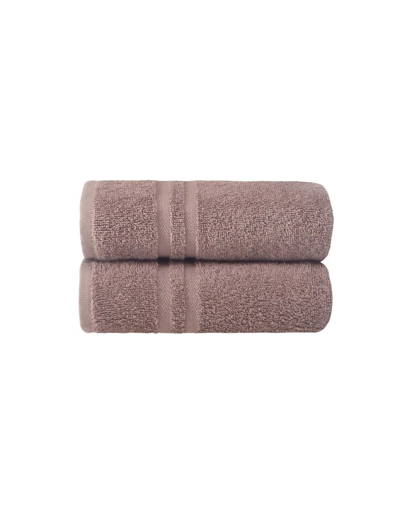Set of Two White Turkish Cotton 16" X 30" Hand Towels