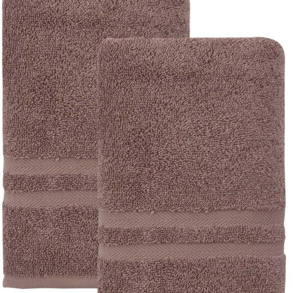 Set of Two White Turkish Cotton 16" X 30" Hand Towels