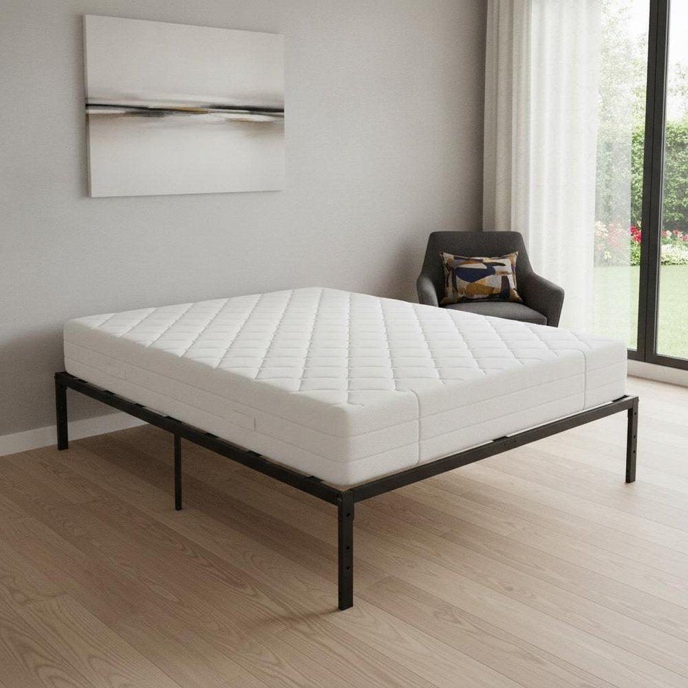 Black Steel Full Bed Frame