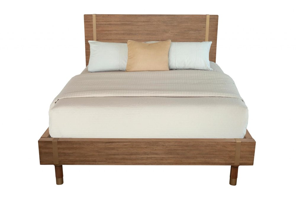 Natural Wood Full Bed Frame