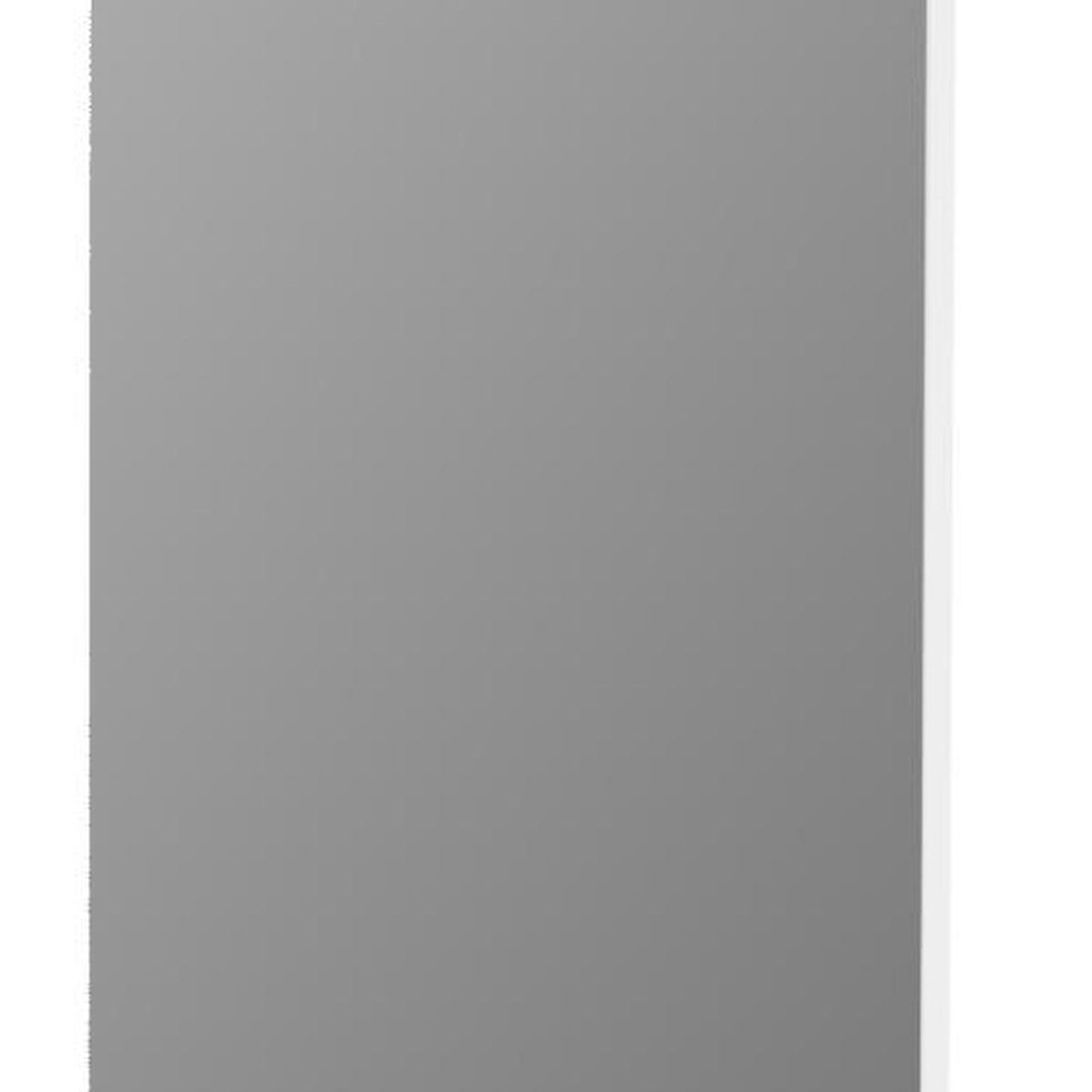 47" Black Aluminum Wall Mounted And Over The Door Framed Full Length Hanging Mirror