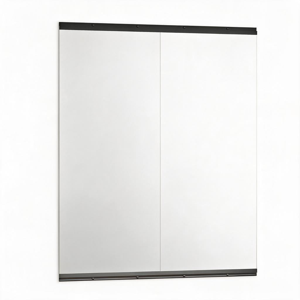 Set of Two Frameless 71" x 31" Full Length Work Out Mirrors
