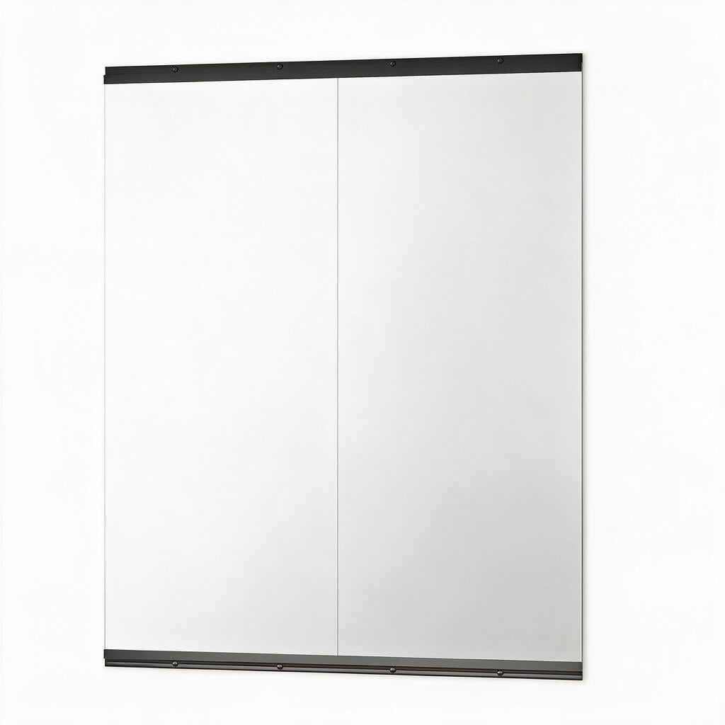 Set of Two Frameless 71" x 31" Full Length Work Out Mirrors