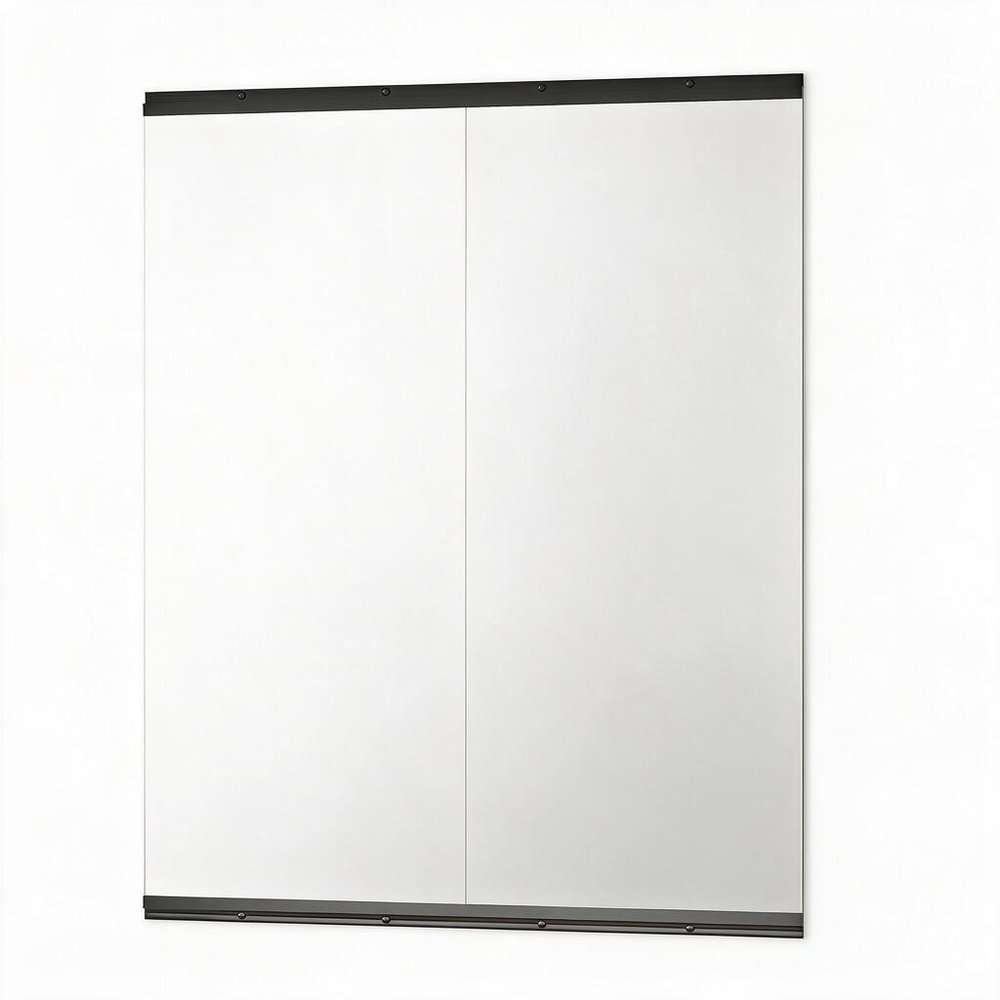 Set of Two Frameless 71" x 31" Full Length Work Out Mirrors
