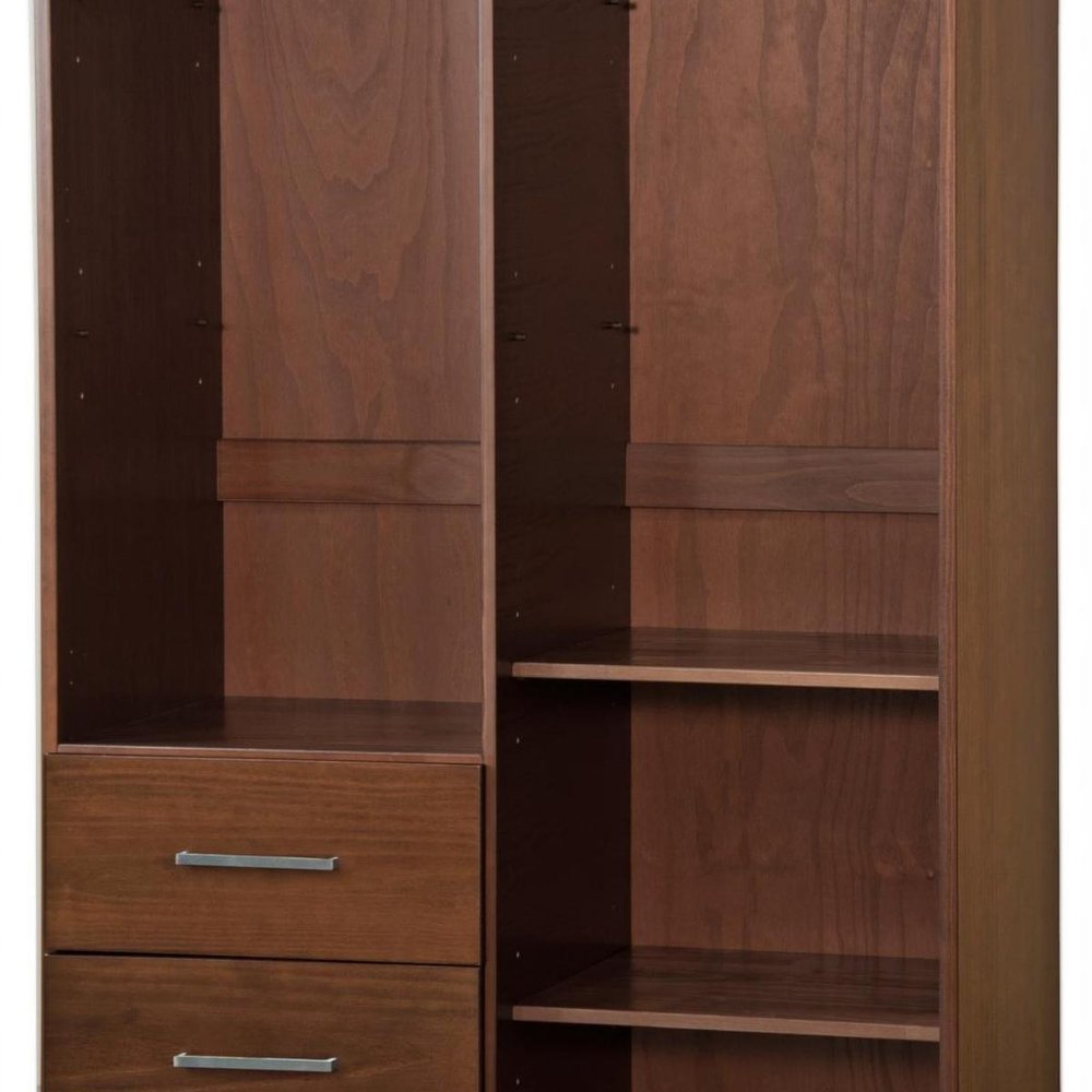72" White Solid Wood Mirrored Two Door Three Drawer Combo Dresser