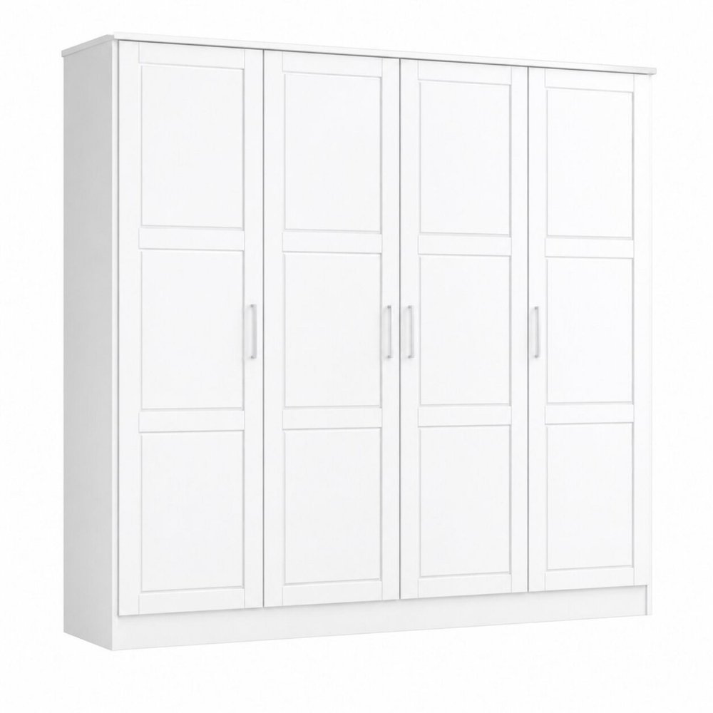 72" Gray Solid Wood Mirrored Four Door Combo Dresser