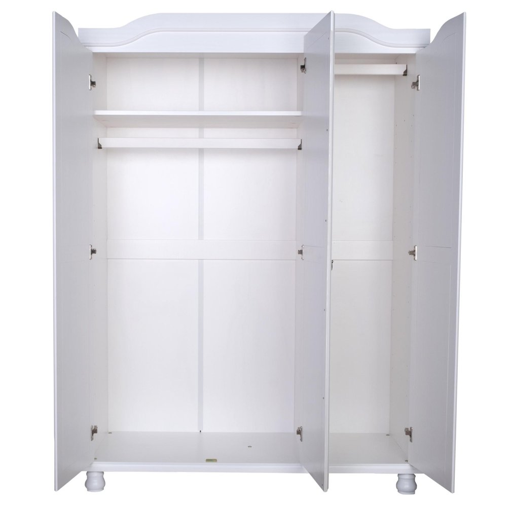 74" Coffee Solid Wood Mirrored Three Door Combo Dresser