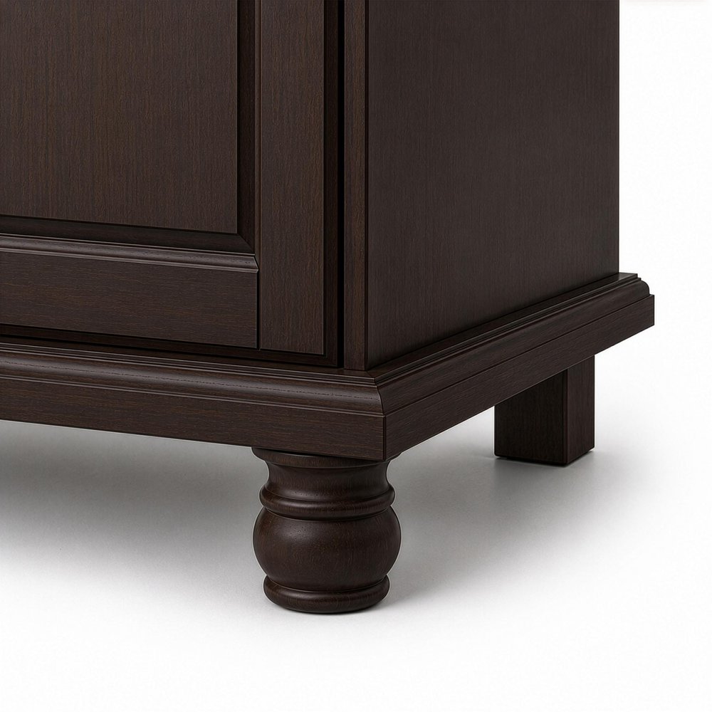74" White Solid Wood Mirrored Four Door Combo Dresser