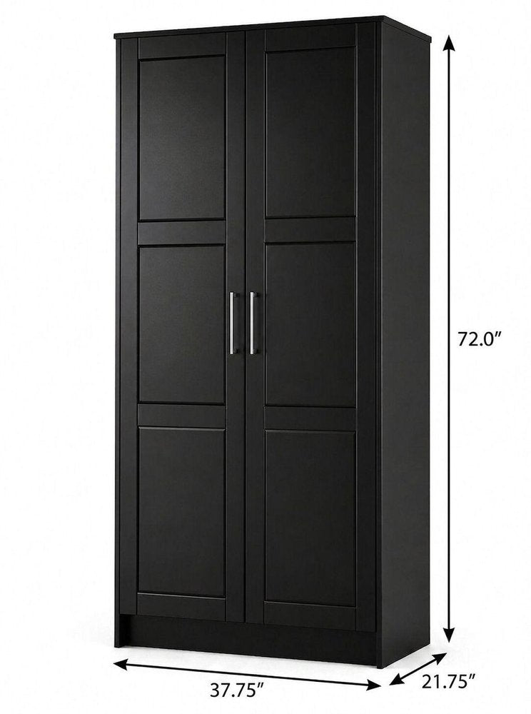 72" White Solid Wood Two Door Combo Dresser