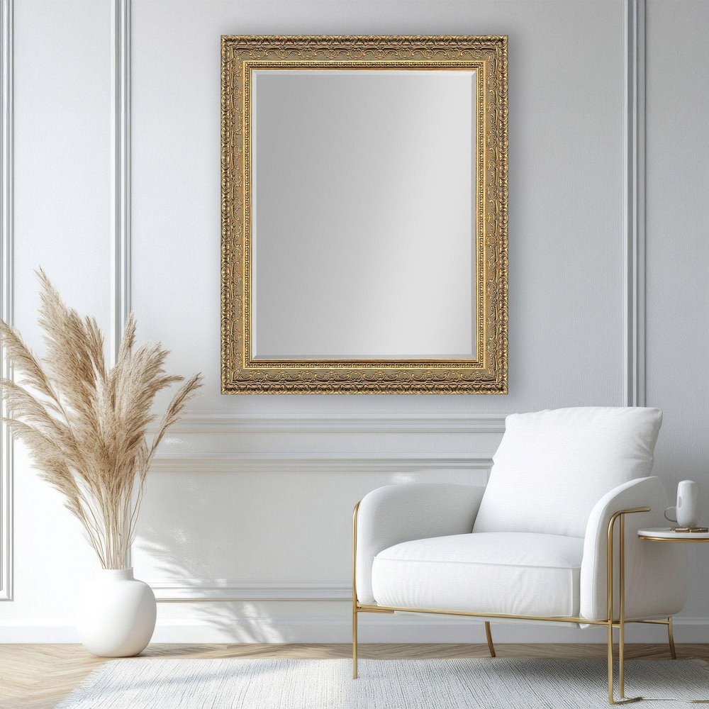 56" Gold Ornate Framed Accent Mirror