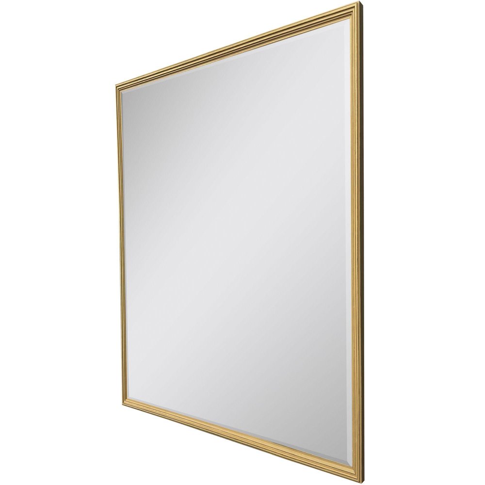42" Gold Solid Wood Framed Accent Mirror