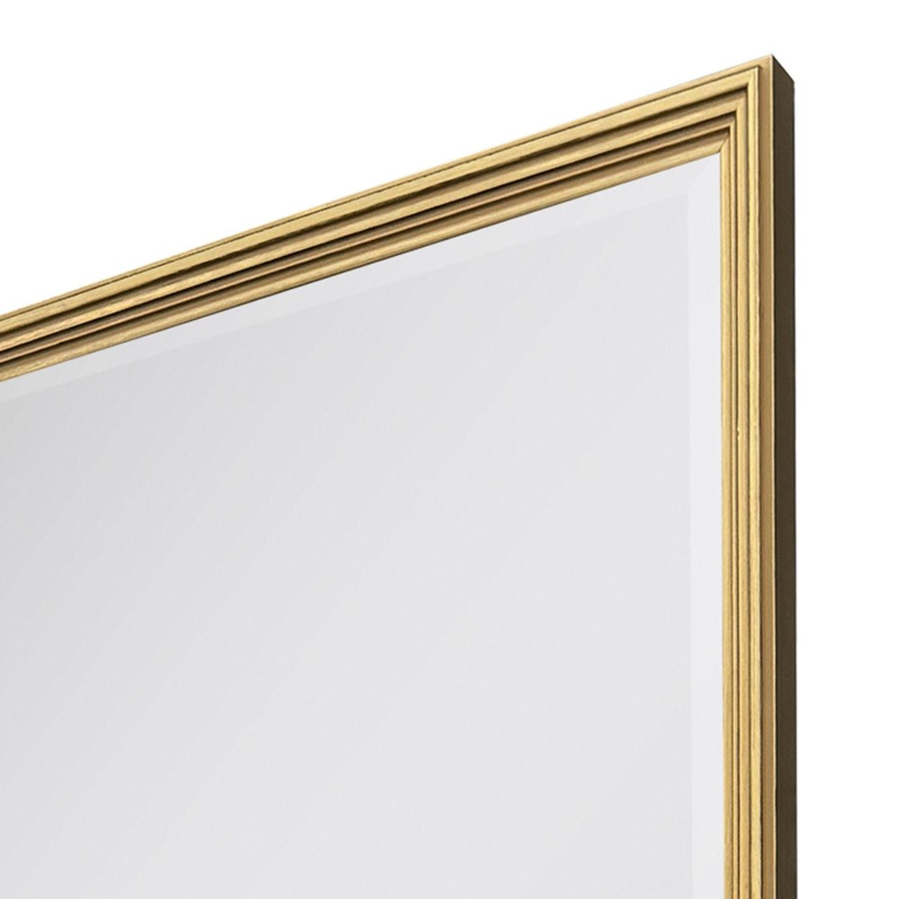 42" Gold Solid Wood Framed Accent Mirror